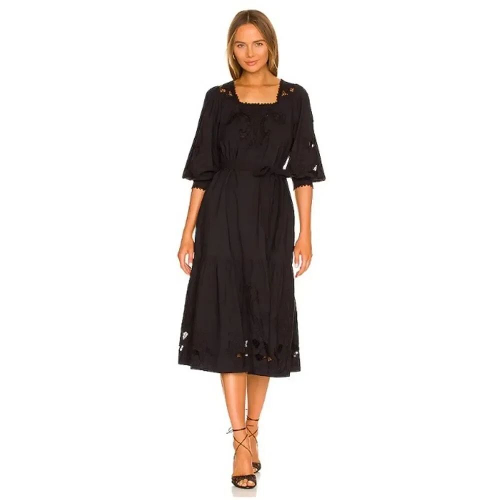 Cleobella Harlow Midi Dress in Black Women’s Sz. L